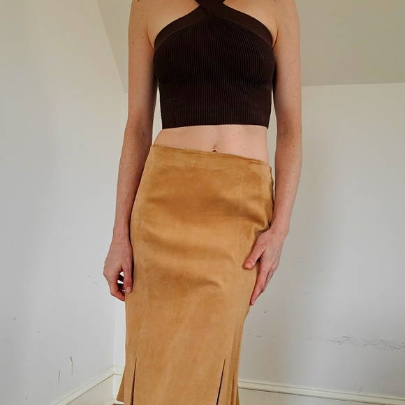 DANIER - Suede leather skirt - Picture 8 of 14